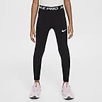 Leggings para niños talla pequeña Nike Dri-FIT Pro - Negro