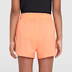 Nike One Older Kids' (Girls') Dri-FIT High-Waisted Woven Training Shorts