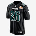 Saquon Barkley Philadelphia Eagles Super Bowl LIX Men's Nike NFL Game Fashion Jersey - Black