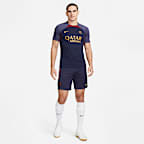 เสื้อฟุตบอลผู้ชายแบบถัก Nike Dri-FIT Paris Saint-Germain Strike