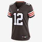 Shedeur Sanders Cleveland Browns 2025 NFL Draft Women’s Nike NFL Game Jersey - Brown