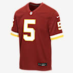 Jayden Daniels Washington Commanders Big Kids' Game Jersey - Burgundy