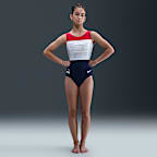 Nike Gymnastics All-American Grit Leotard - Red
