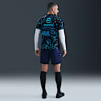 Inter Milan Academy Pro Nike Dri-FIT mérkőzés előtti, rövid ujjú férfi futballfelső