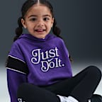 Conjunto de leggings y sudadera con gorro sin cierre infantil Nike Varsity Prep