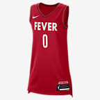Kelsey Mitchell Indiana Fever 2023 Nike Dri-FIT WNBA Victory Jersey - University Red