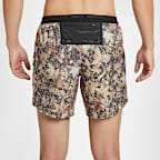 Nike Stride Men's Dri-FIT 18cm (approx) Brief-Lined Printed Running Shorts