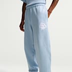 Nike Solo Swoosh fleecebroek met boorden voor heren