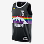 Nikola Jokić Denver Nuggets City Edition Men's Nike NBA Swingman Jersey - Black