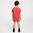 Nike Toddler Tech Fleece Tee and Shorts Set