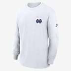 North Carolina Tar Heels Legacy Max90 Pocket Men's Nike College Long-Sleeve T-Shirt - White