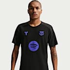 Playera de fútbol de manga corta de tejido Knit Kobe Dri-FIT ADV para hombre FC Barcelona Strike Elite Away