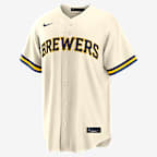 Jackson Chourio Milwaukee Brewers Men's Nike MLB Replica Jersey