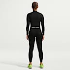 Playera de entrenamiento de cierre completo para mujer Nike Pro