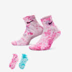Nike Everyday Cushioned Ankle Socks (2 Pairs) - Multi-Color