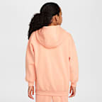 Sudadera con gorro sin cierre oversized para niños talla grande Nike Sportswear Club Fleece