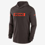 Cleveland Browns Sideline Men's Nike Dri-FIT NFL Long-Sleeve Hooded Top