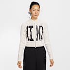 나이키 스포츠웨어 여성 타이트 그래픽 풀집 스웨터