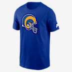 Los Angeles Rams Rewind Logo Essential Men's Nike NFL T-Shirt - Royal