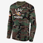 LSU 2025 Military Appreciation Legend Men's Nike Dri-FIT College Long-Sleeve T-Shirt