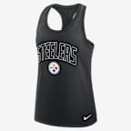 Pittsburgh Steelers Primetime Women's Nike Dri-FIT NFL Racerback Tank Top - Black