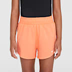 Nike One Older Kids' (Girls') Dri-FIT High-Waisted Woven Training Shorts
