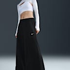 나이키 스포츠웨어 여성 미드라이즈 와이드 레그 트랙 팬츠