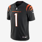 Ja'Marr Chase Cincinnati Bengals Men's Nike Dri-FIT NFL Limited Football Jersey - Black