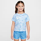 Conjunto de 2 piezas Tempo en colores contrastantes para niños talla pequeña Nike Flow-Ral