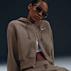 Nike Sportswear Phoenix Fleece Women's Loose Cropped Full-Zip Hoodie