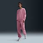 Sudadera oversized de cuello redondo de tejido Fleece para mujer Nike Sportswear Phoenix