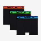Ropa interior hasta la pretina para niños talla grande (paquete de 3) Nike Dri-FIT Ombre