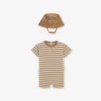 Nike Baby Short Sleeve Romper with Bucket Hat
