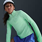 Nike Girls' Dri-FIT Long-Sleeve 1/4-Zip Top