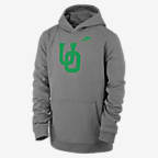 Oregon Club Fleece Big Kids' (Boys') Nike College Pullover Hoodie - Dark Grey Heather