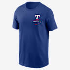 Texas Rangers 2-Hit Men's Nike MLB T-Shirt - Royal