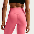 Leggings de cintura alta sin costura delantera de 7/8 para mujer Nike Universa