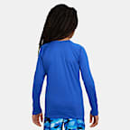 Nike Swim Hydroguard Essential Big Kids' (Boys') Dri-FIT UV Long Sleeve Top