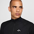 Playera de capa intermedia Dri-FIT de medio cierre para hombre Nike Trail