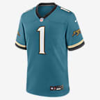 NFL Jacksonville Jaguars (Travis Etienne Jr) Jersey de fútbol americano Game para hombre - Azul verdoso