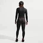 Playera de entrenamiento de cierre completo para mujer Nike Pro Seamless