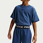 Shorts de tejido Fleece Dri-FIT para niño talla grande Nike Pro