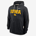 Iowa Sideline Men's Nike Dri-FIT College Pullover Hoodie - Black