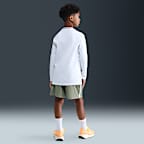 Playera de cuello redondo y manga larga Dri-FIT para niño talla grande Nike Pro