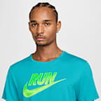 Playera de correr de manga corta Dri-FIT para hombre Nike Miler Run Energy
