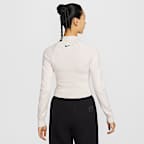 나이키 스포츠웨어 여성 타이트 그래픽 풀집 스웨터