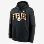 Pittsburgh Steelers Club Men's Nike NFL Pullover Hoodie - Black