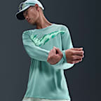 나이키 마일러 남성 드라이 핏 UV 긴팔 러닝 탑