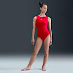 Nike Gymnastics Standard Performance Leotard - Red