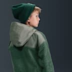 Sudadera con gorro de cierre 1/4 para niños talla grande Nike Sportswear Club Fleece